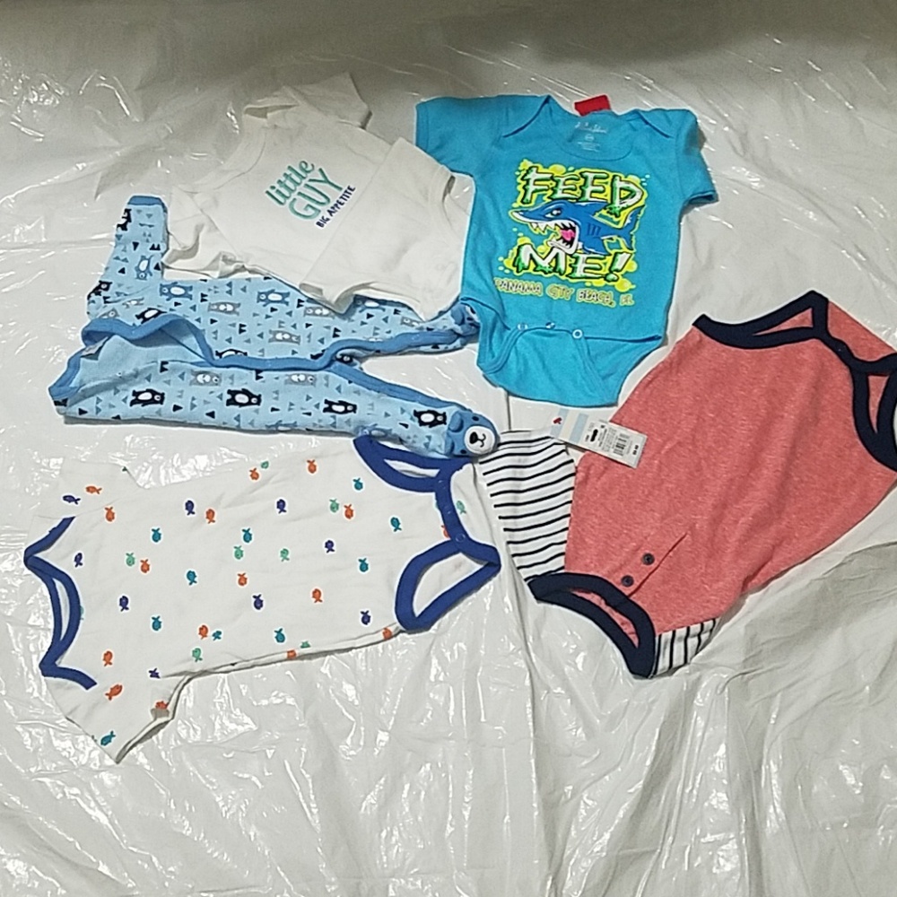 BABY BOY 5 PACK ORIGINAL BODY SUITS